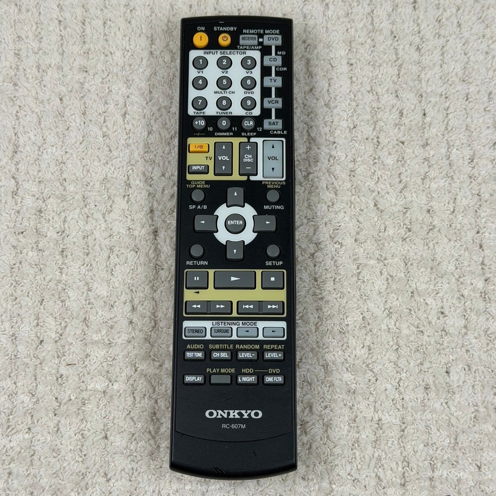 ONKYO RC-607M AV Receiver Remote Control RC607M‎ Original Replacement